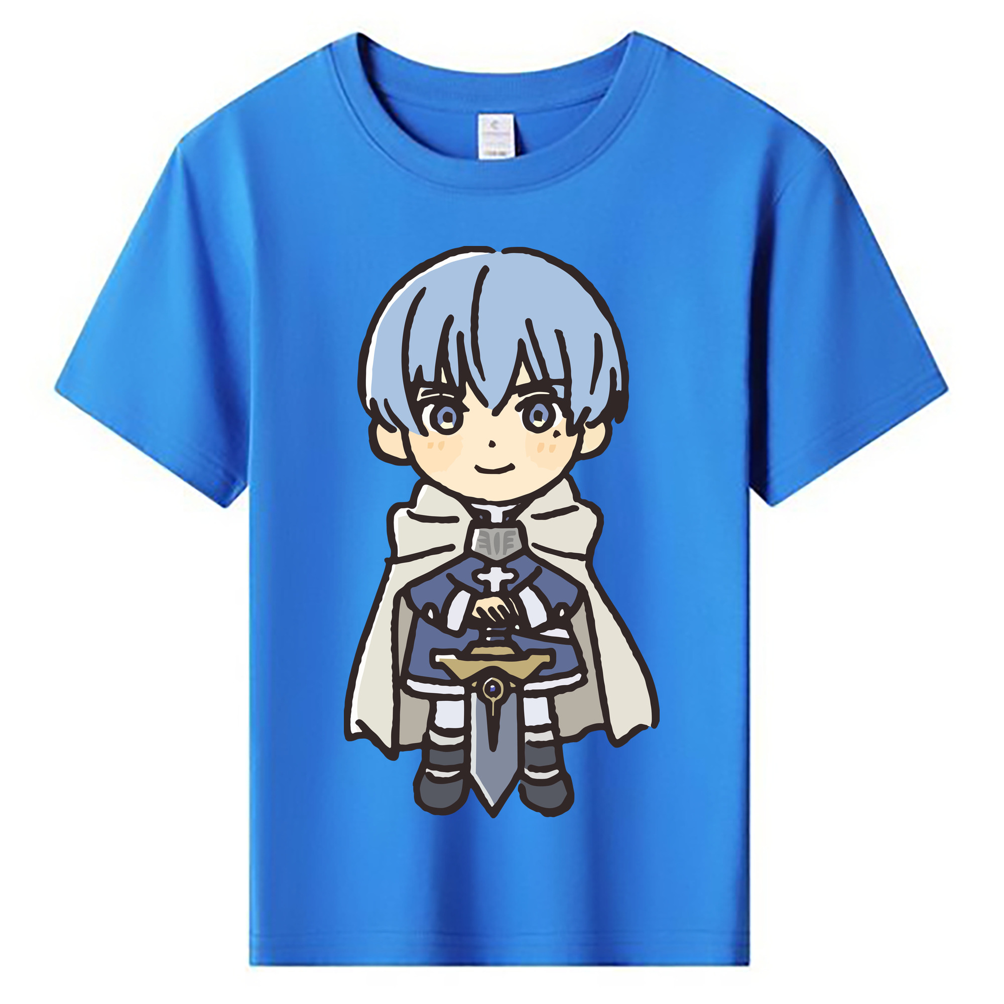 （画像用） 葬送のフリーレン Frieren 綿100％キッズTシャツ（フロントプリント）